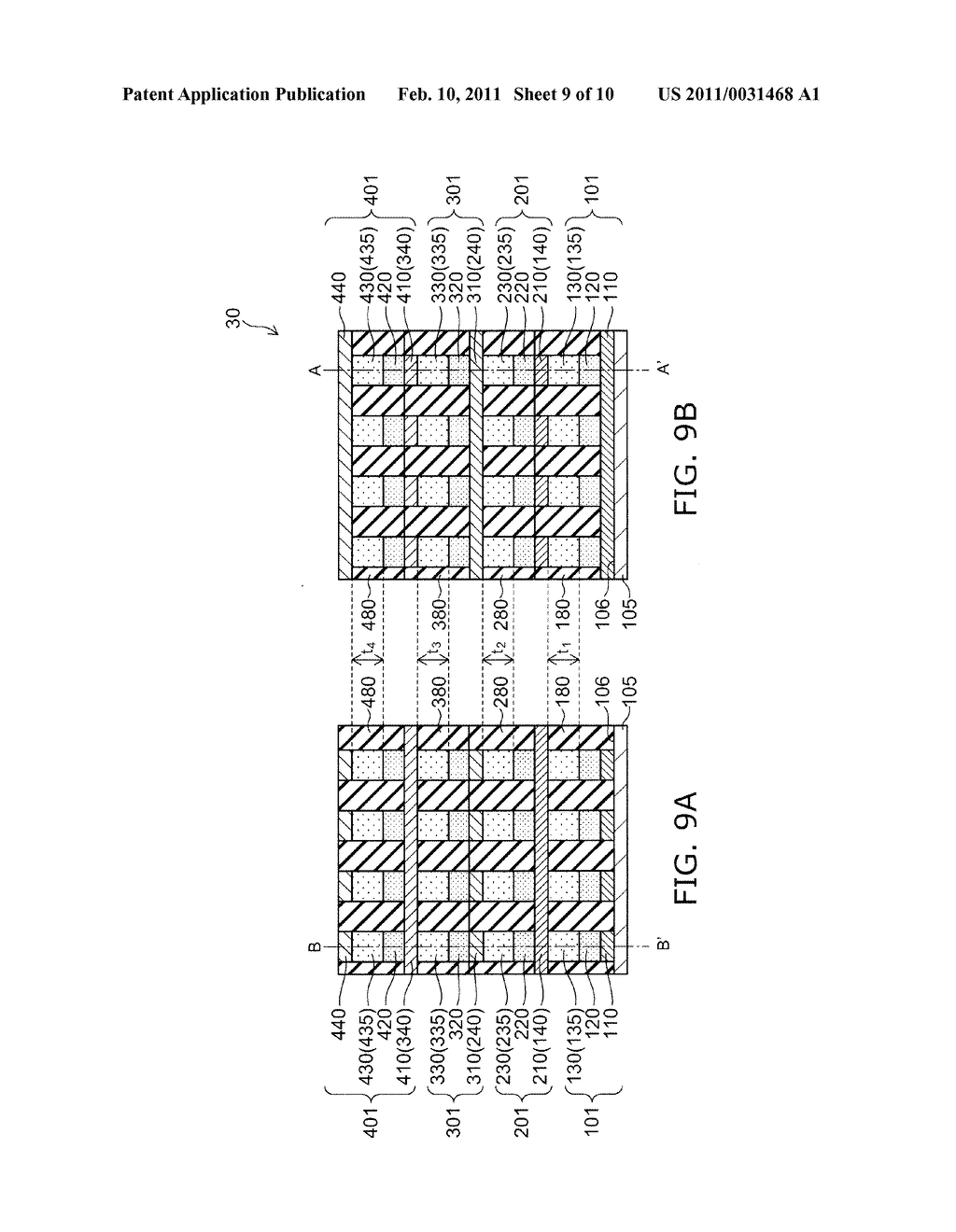 NONVOLATILE MEMORY DEVICE AND METHOD FOR MANUFACTURING THE SAME - diagram, schematic, and image 10