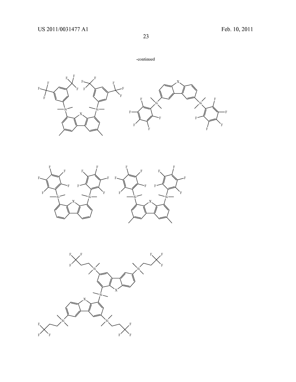 ORGANIC LIGHT-EMITTING DIODES COMPRISING AT LEAST ONE DISILYL COMPOUND SELECTED FROM DISILYLCARBAZOLES, DISILYLDIBENZOFURANS, DISILYLDIBENZOTHIOPHENES, DISILYLDIBENZOPHOLES, DISILYLDIBENZOTHIOPHENE S-OXIDES AND DISILYLDIBENZOTHIOPHENE S,S-DIOXIDES - diagram, schematic, and image 24