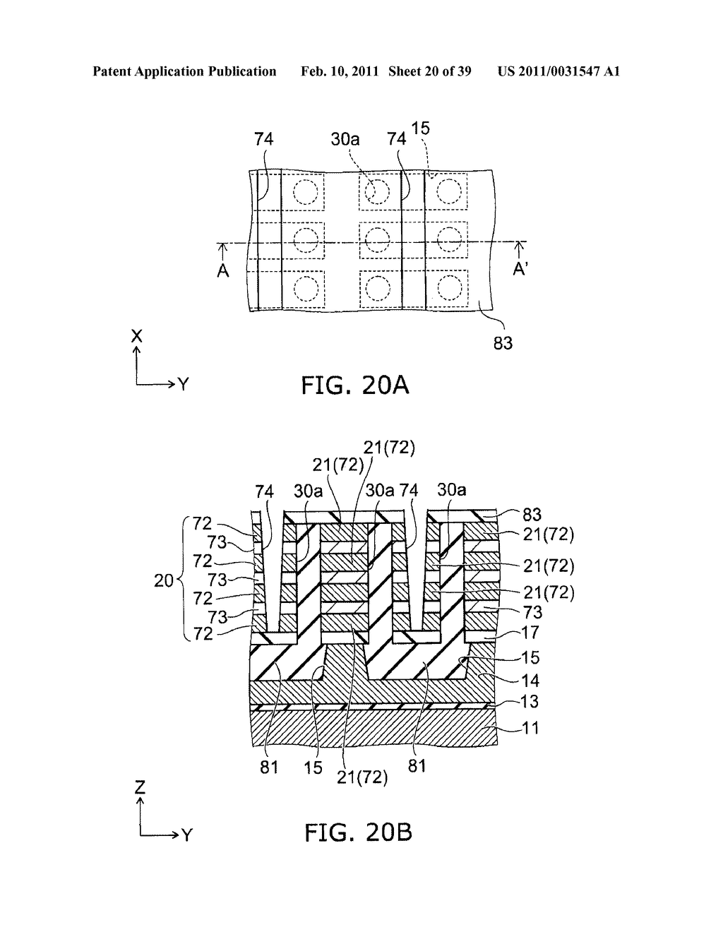 NONVOLATILE SEMICONDUCTOR MEMORY DEVICE AND METHOD FOR MANUFACTURING SAME - diagram, schematic, and image 21