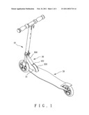 Folding device for scooters diagram and image