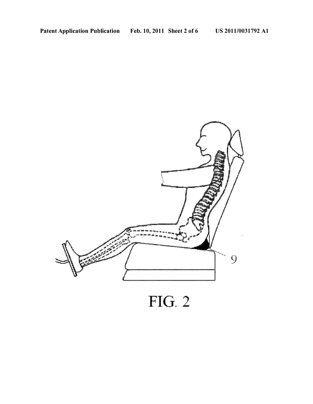LOWER PELVIC CORNER SUPPORT DEVICE FOR AUTOMOTIVE RECLINER SEAT - diagram, schematic, and image 03