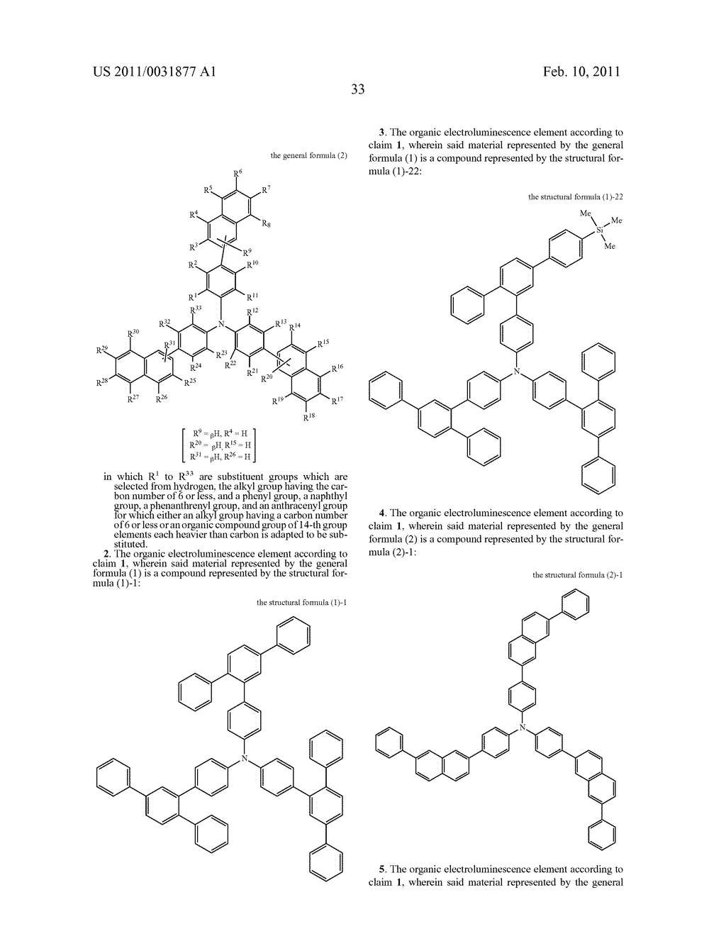 ORGANIC ELECTROLUMINESCENCE ELEMENT AND DISPLAY DEVICE USING THE SAME - diagram, schematic, and image 40