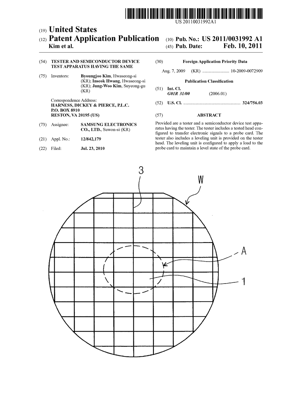 TESTER AND SEMICONDUCTOR DEVICE TEST APPARATUS HAVING THE SAME - diagram, schematic, and image 01