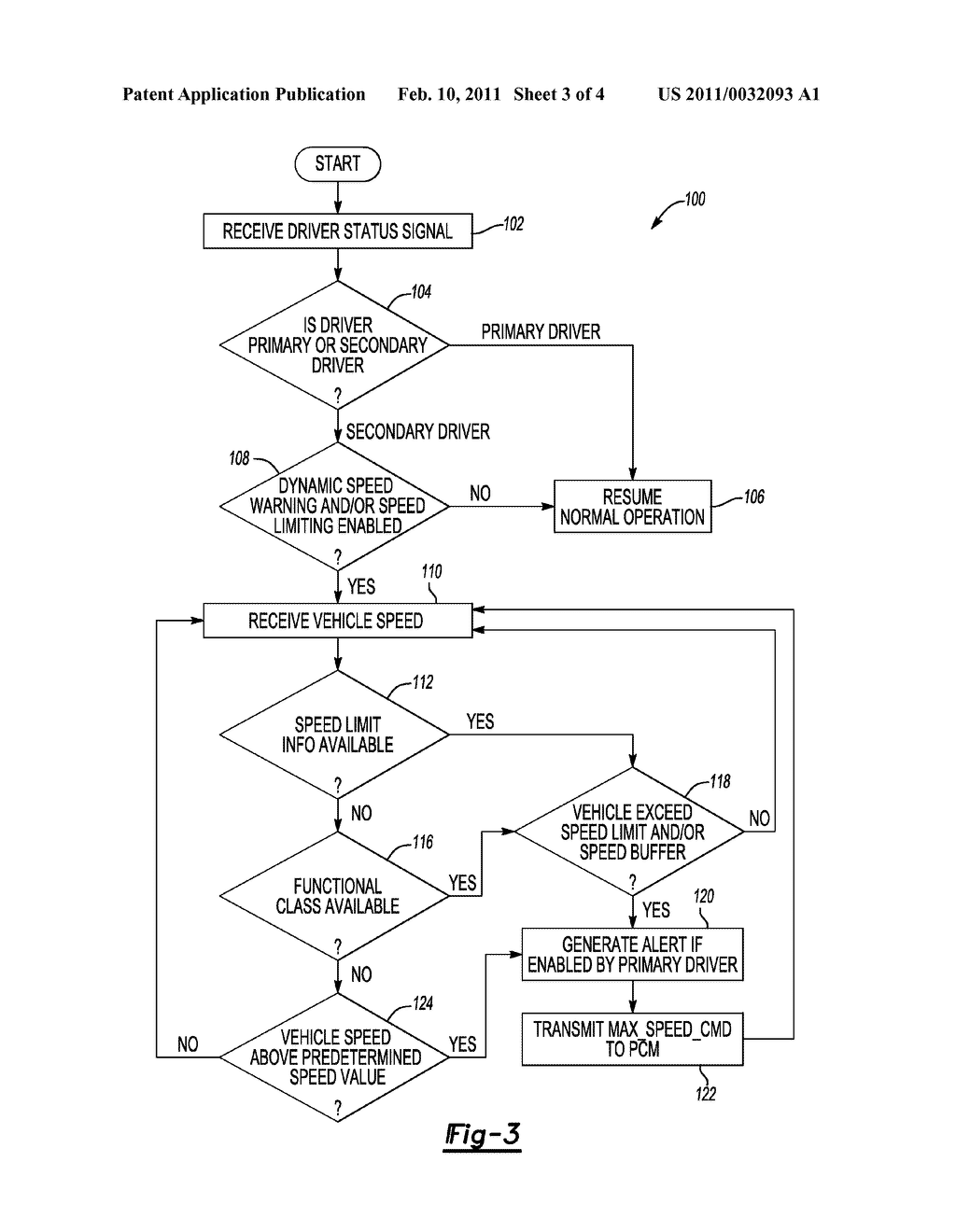 SYSTEM AND METHOD FOR DYNAMICALLY GENERATING A SPEED ALERT BASED ON DRIVER STATUS - diagram, schematic, and image 04