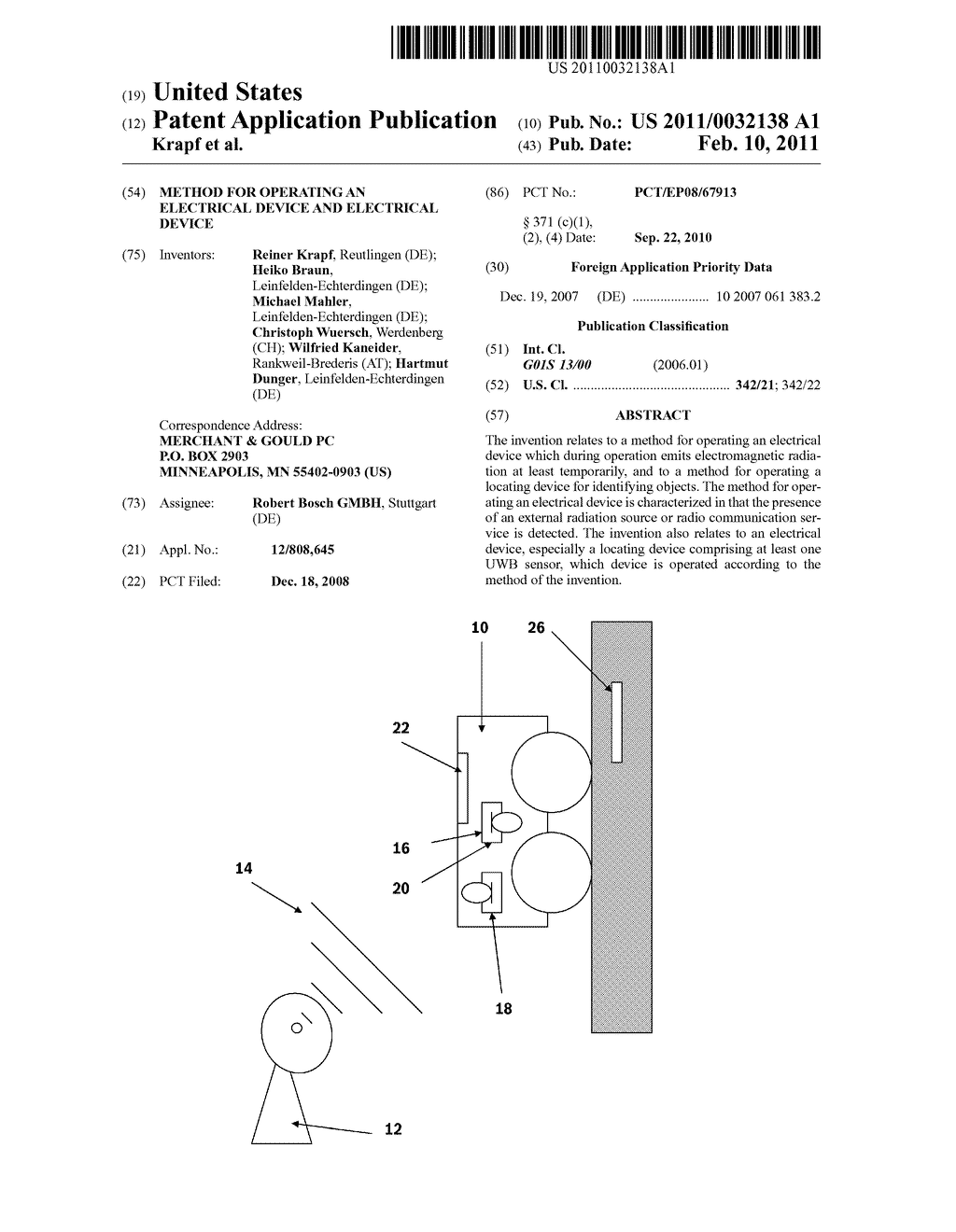 METHOD FOR OPERATING AN ELECTRICAL DEVICE AND ELECTRICAL DEVICE - diagram, schematic, and image 01