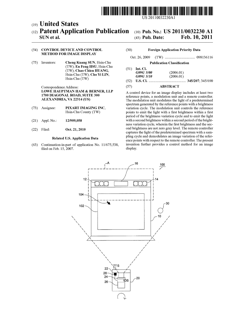 CONTROL DEVICE AND CONTROL METHOD FOR IMAGE DISPLAY - diagram, schematic, and image 01
