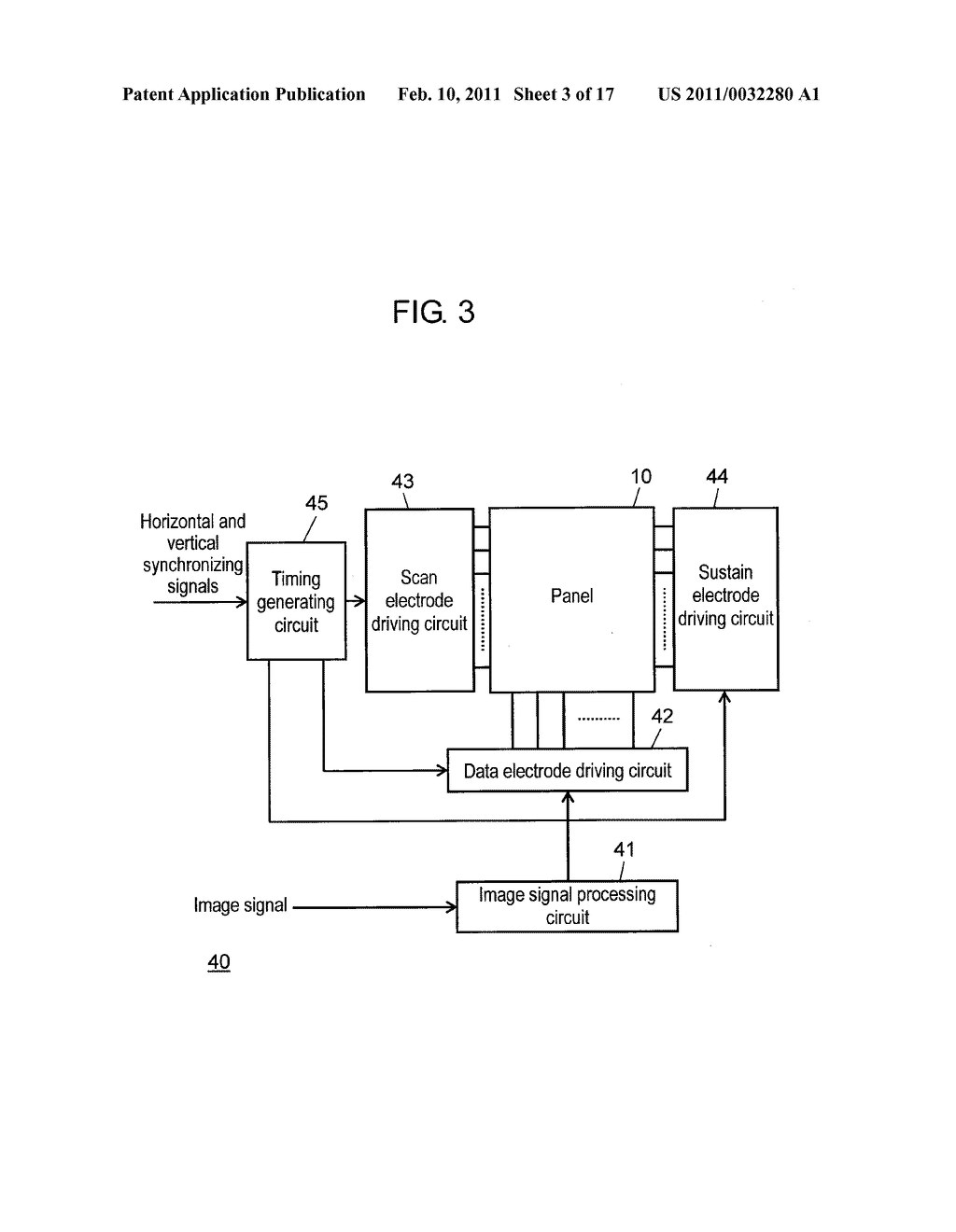 DRIVING METHOD OF PLASMA DISPLAY DEVICE - diagram, schematic, and image 04