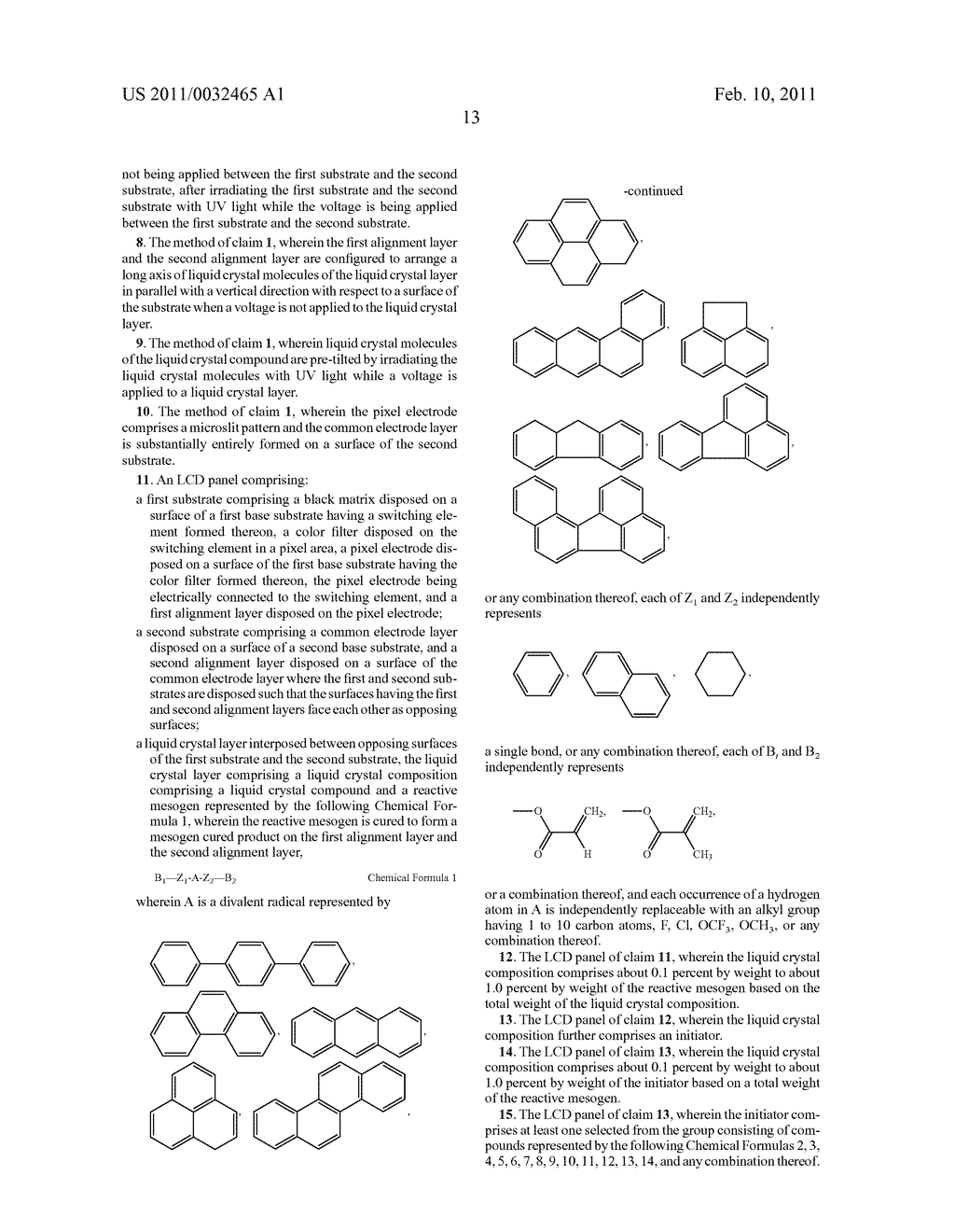 LIQUID CRYSTAL DISPLAY PANEL AND A METHOD OF MANUFACTURING THE SAME - diagram, schematic, and image 17