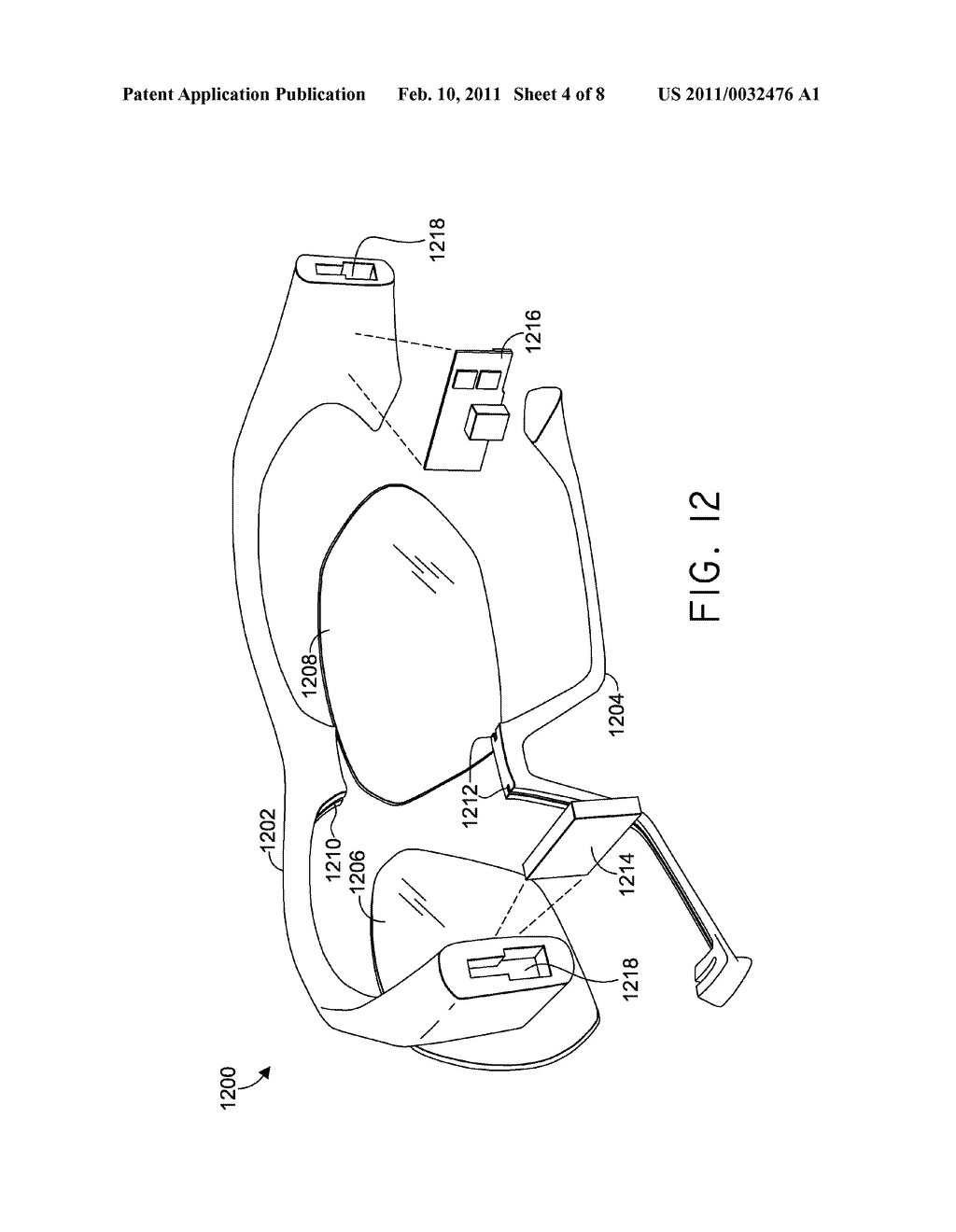 Adjustable Spectral Transmittance Curved Lens Eyewear - diagram, schematic, and image 05