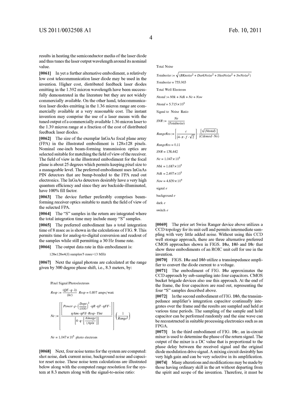 Phase sensing and scanning time of flight LADAR using atmospheric absorption bands - diagram, schematic, and image 12