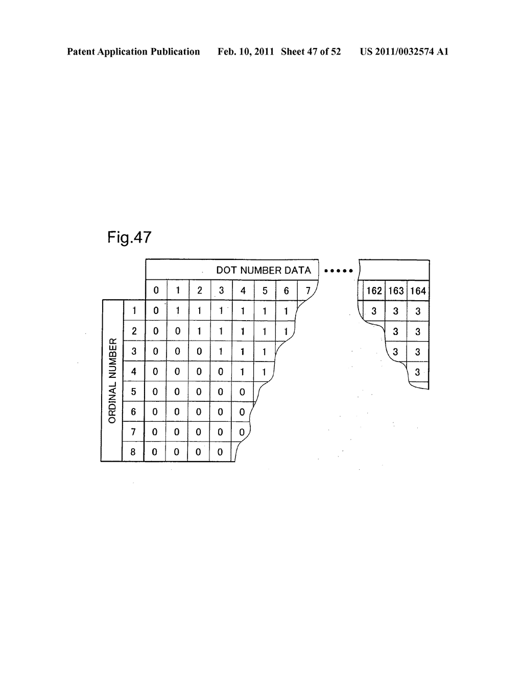 Image output system for outputting image based on information of number of dots to be formed in predetermined area - diagram, schematic, and image 48