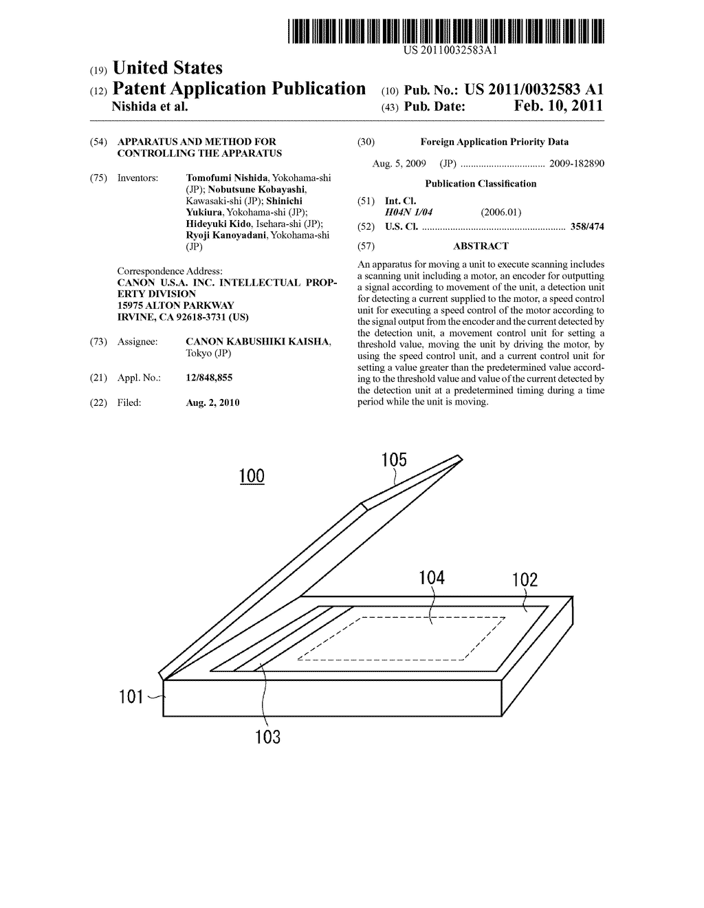 APPARATUS AND METHOD FOR CONTROLLING THE APPARATUS - diagram, schematic, and image 01