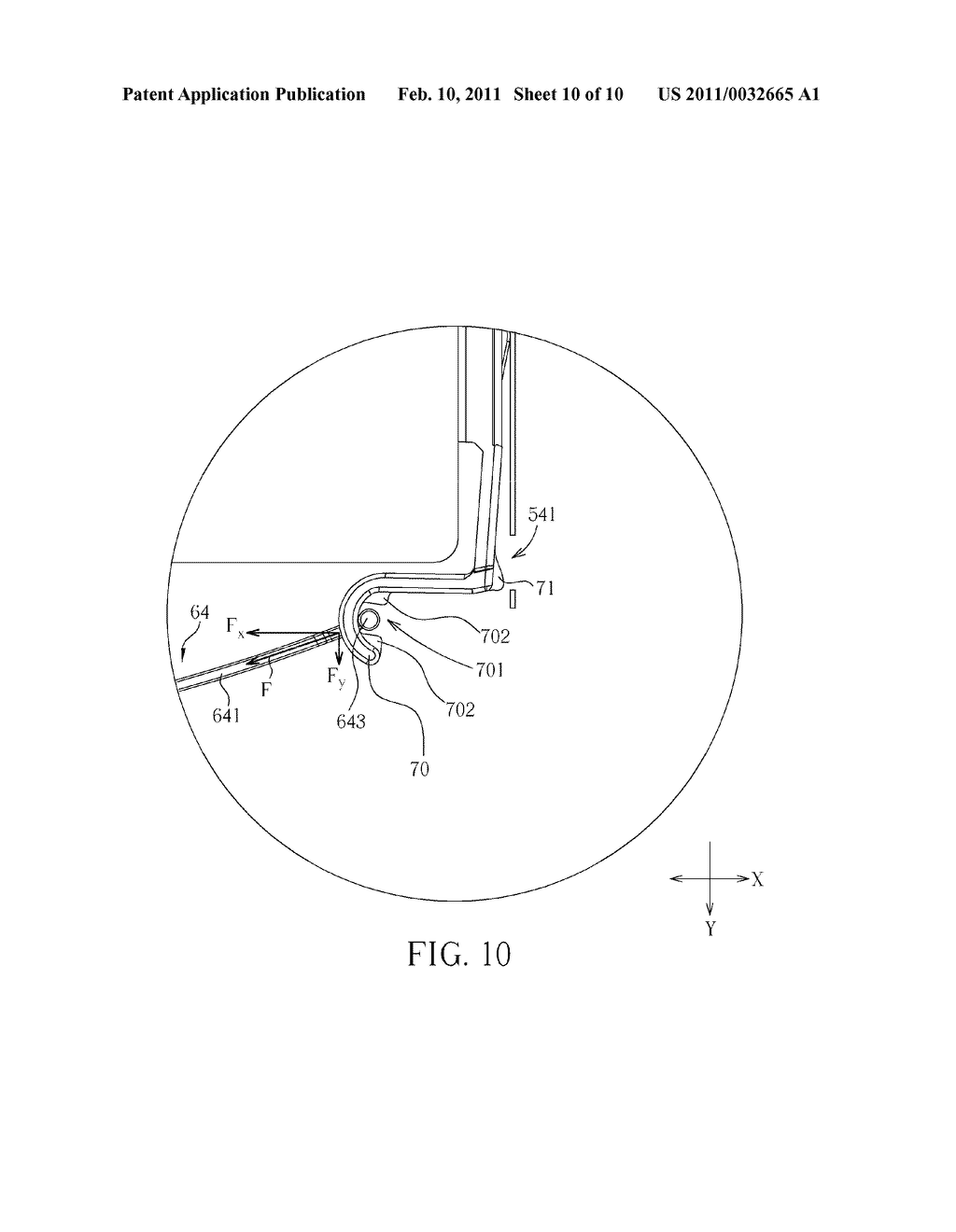 STRAP MECHANISM FOR DRAWING AN ELECTRONIC DEVICE FROM A CAGE - diagram, schematic, and image 11