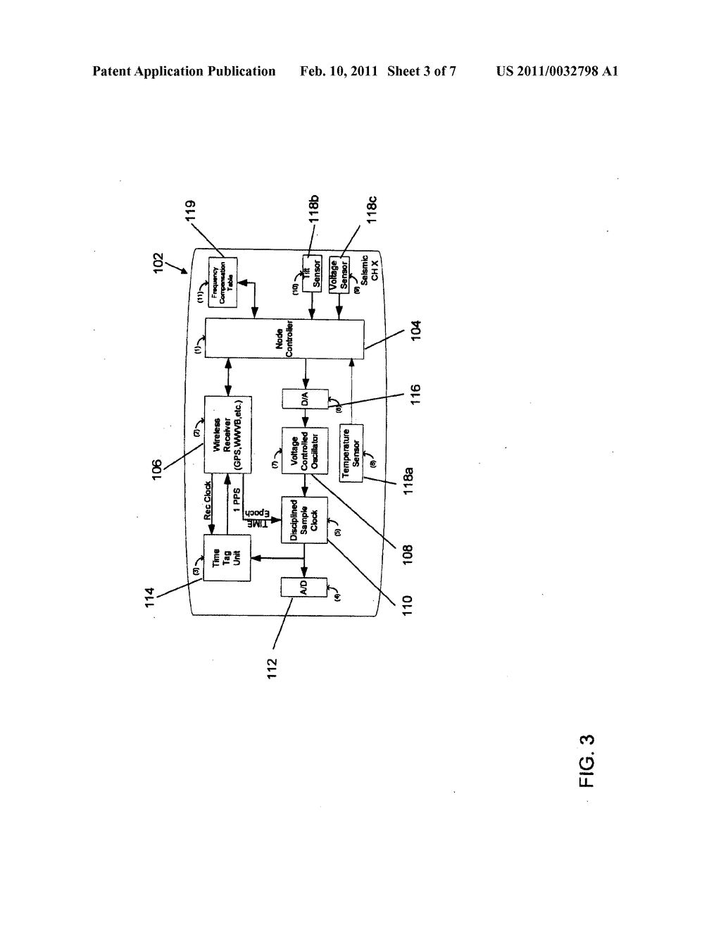 APPARATUS FOR CORRECTING THE TIMING FUNCTION IN A NODAL SEISMIC DATA ACQUISITION UNIT - diagram, schematic, and image 04