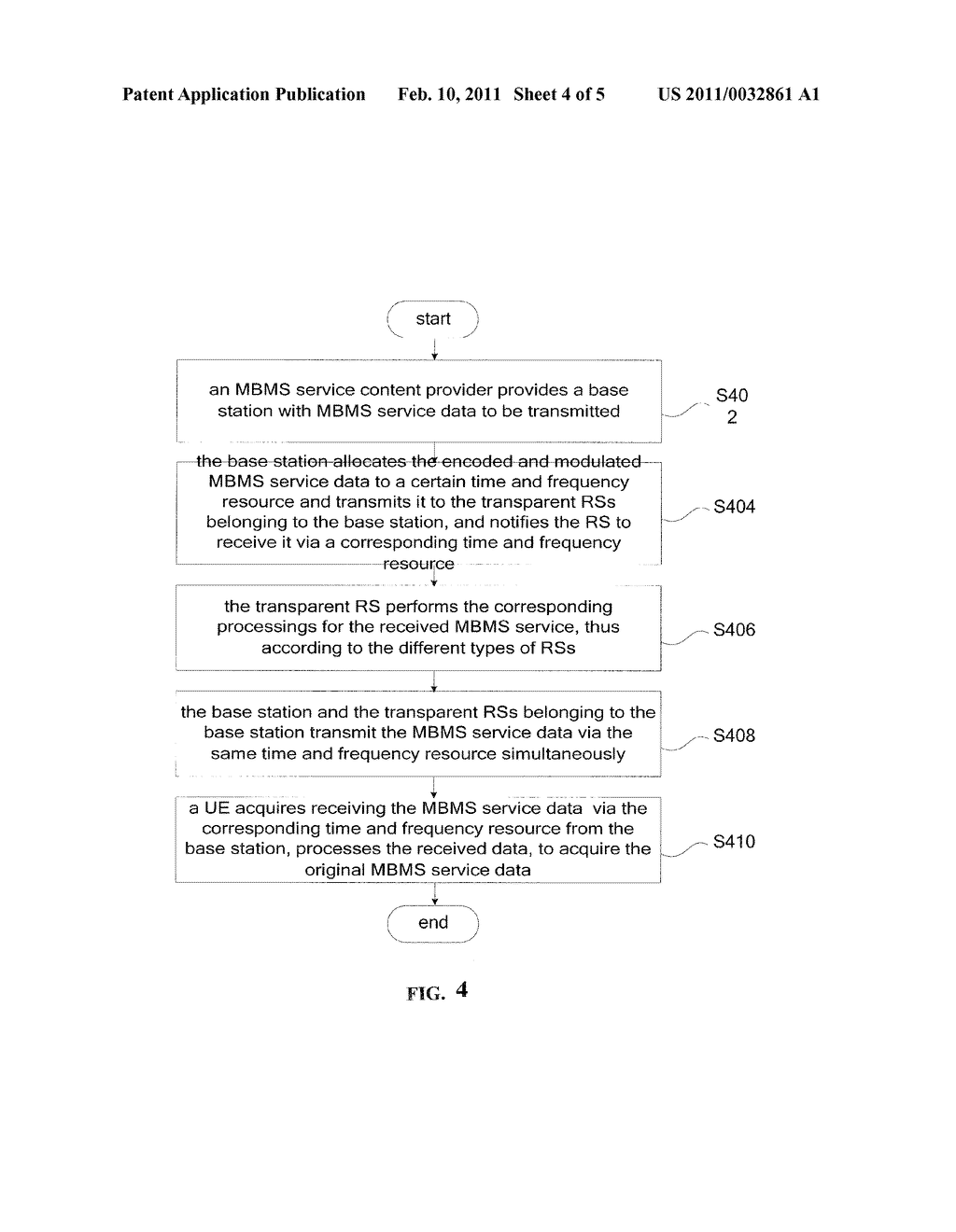 METHOD AND DEVICE FOR TRANSMITTING A MULTIMEDIA BROADCAST MULTICAST SERVICE - diagram, schematic, and image 05