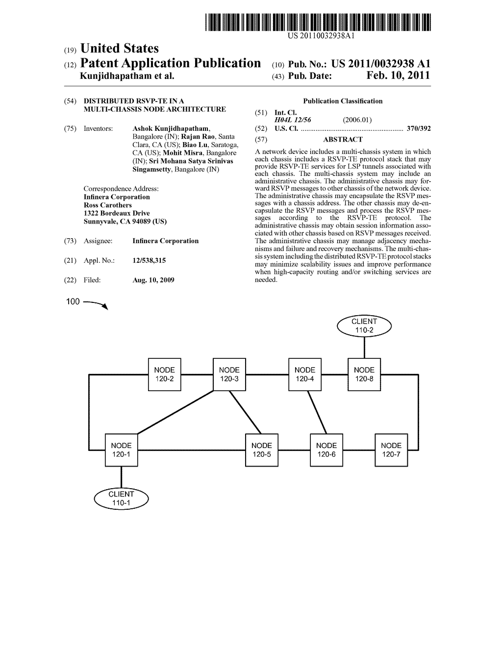 DISTRIBUTED RSVP-TE IN A MULTI-CHASSIS NODE ARCHITECTURE - diagram, schematic, and image 01