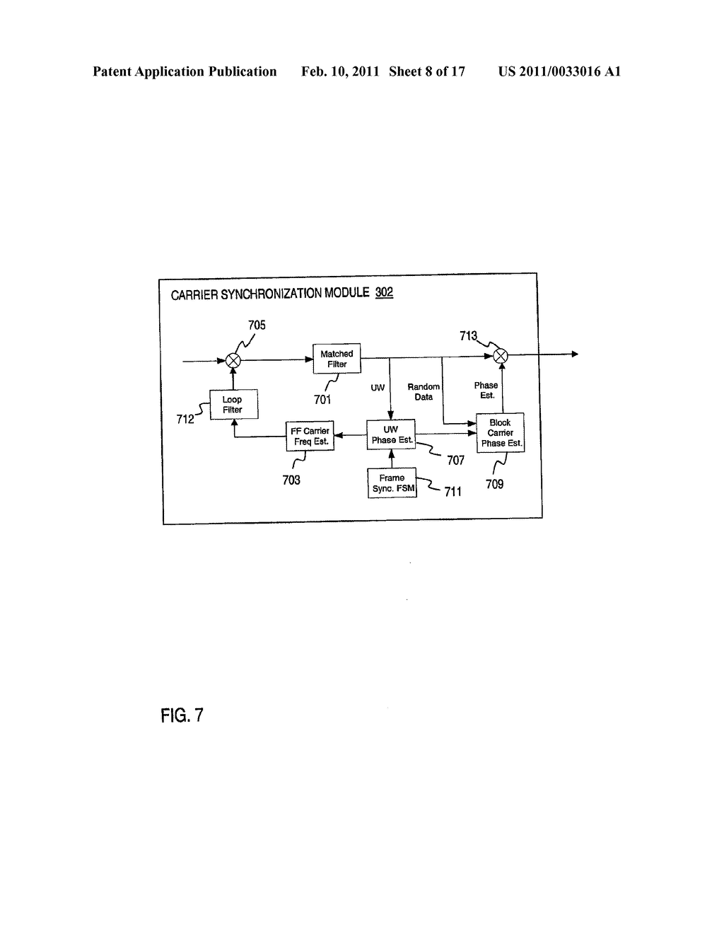 METHOD AND APPARATUS FOR PROVIDING CARRIER SYNCHRONIZATION IN DIGITAL BROADCAST AND INTERACTIVE SYSTEMS - diagram, schematic, and image 09