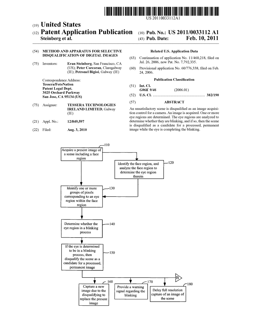 METHOD AND APPARATUS FOR SELECTIVE DISQUALIFICATION OF DIGITAL IMAGES - diagram, schematic, and image 01