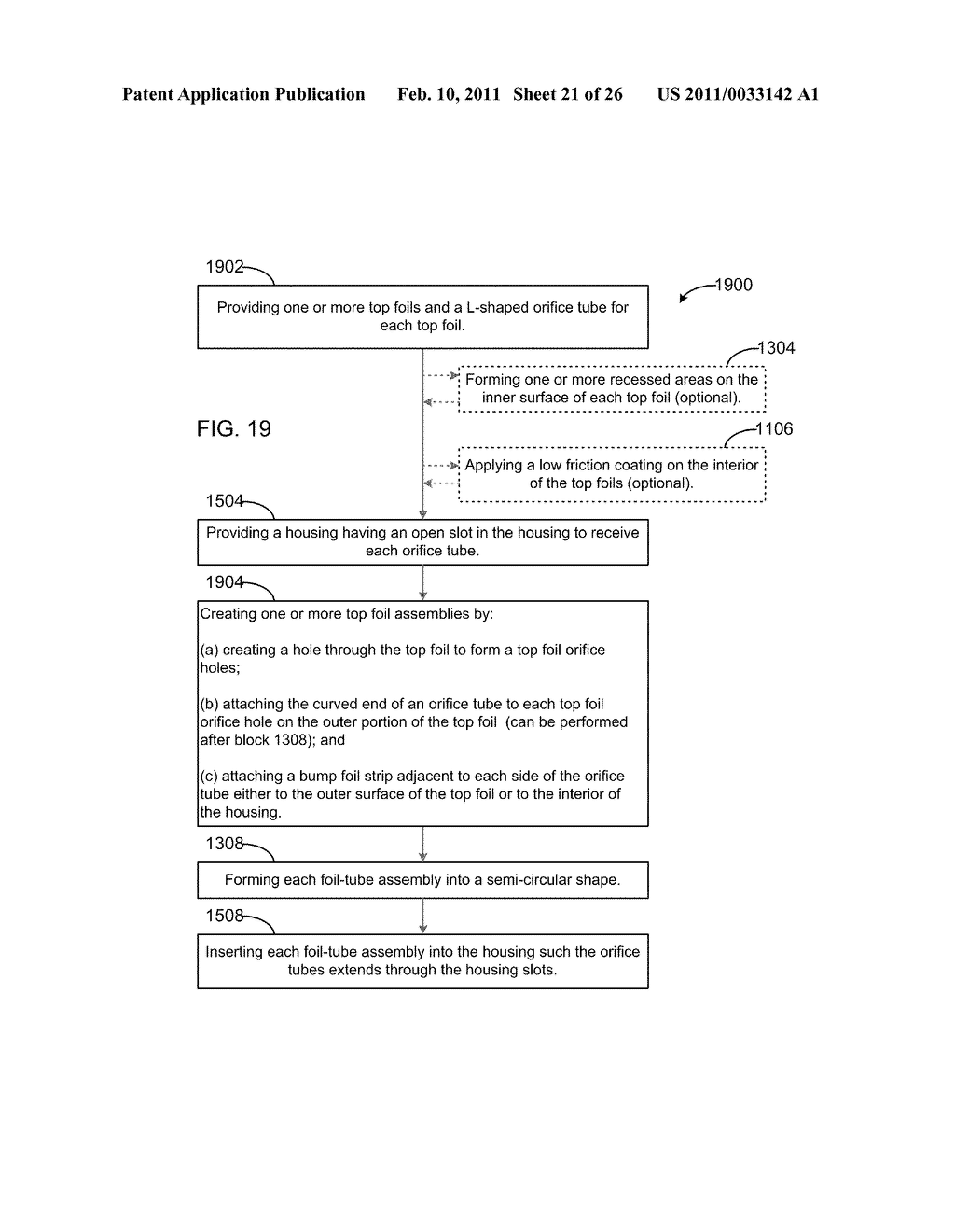 HYBRID AIR FOIL BEARING AND METHOD OF MANUFACTURE - diagram, schematic, and image 22