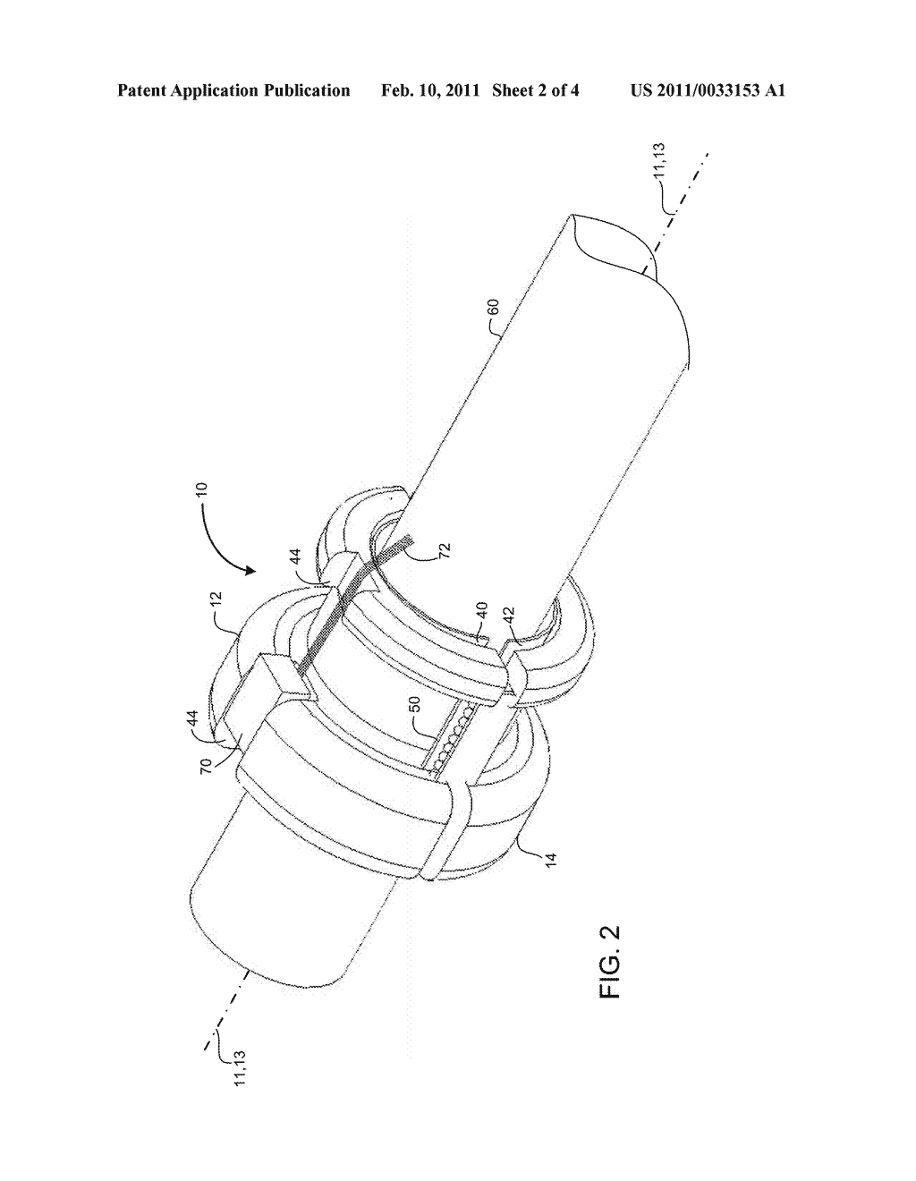 APPARATUS AND METHOD FOR ESTABLISHING AN OPTICAL PATH SPANNING A DISCONTINUITY IN AN OPTICAL CHANNEL - diagram, schematic, and image 03