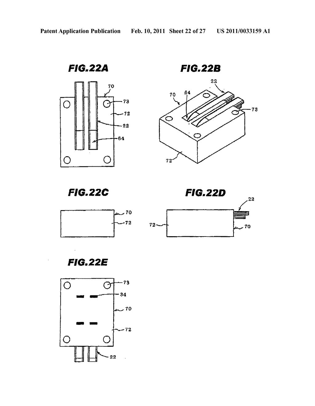 Optical fiber connecting part and optical module using the same - diagram, schematic, and image 23
