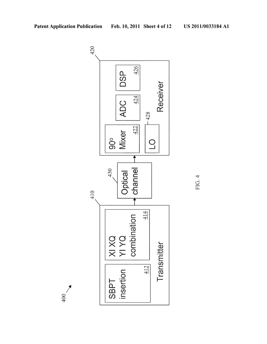 Side Band Pilot Tone for Digital Signal Processing in Polarization Multiplexed Coherent Optical Communication System - diagram, schematic, and image 05