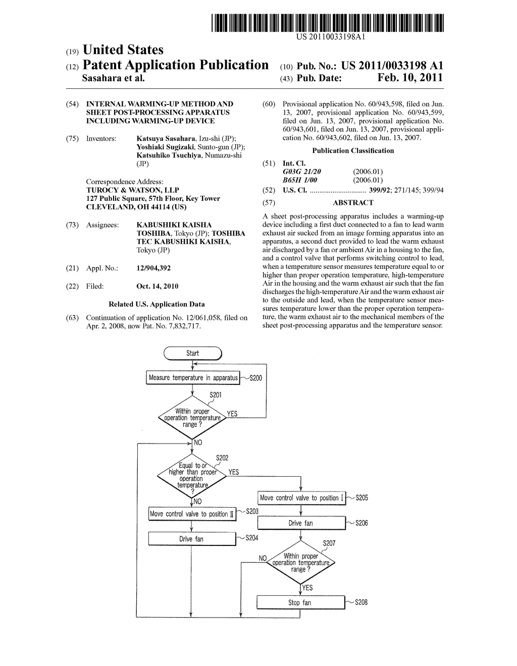 INTERNAL WARMING-UP METHOD AND SHEET POST-PROCESSING APPARATUS INCLUDING WARMING-UP DEVICE - diagram, schematic, and image 01