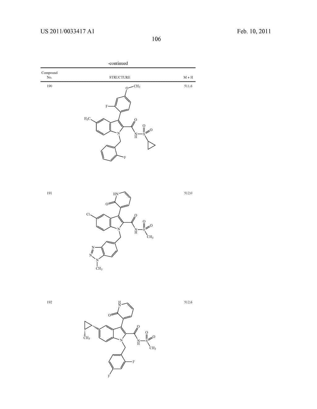 2,3-SUBSTITUTED INDOLE DERIVATIVES FOR TREATING VIRAL INFECTIONS - diagram, schematic, and image 107