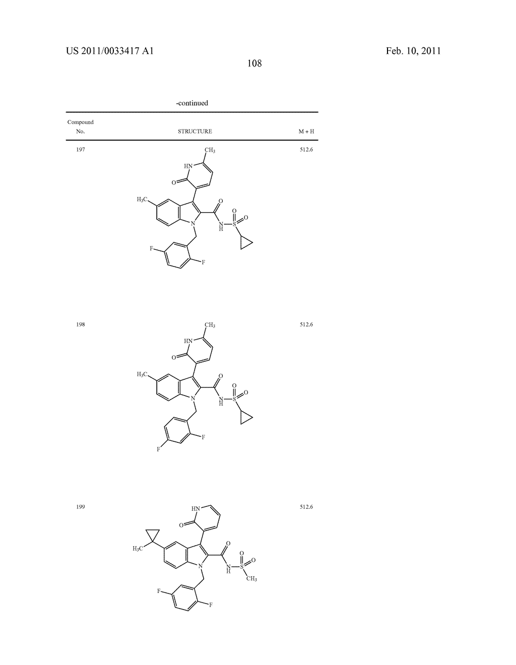 2,3-SUBSTITUTED INDOLE DERIVATIVES FOR TREATING VIRAL INFECTIONS - diagram, schematic, and image 109
