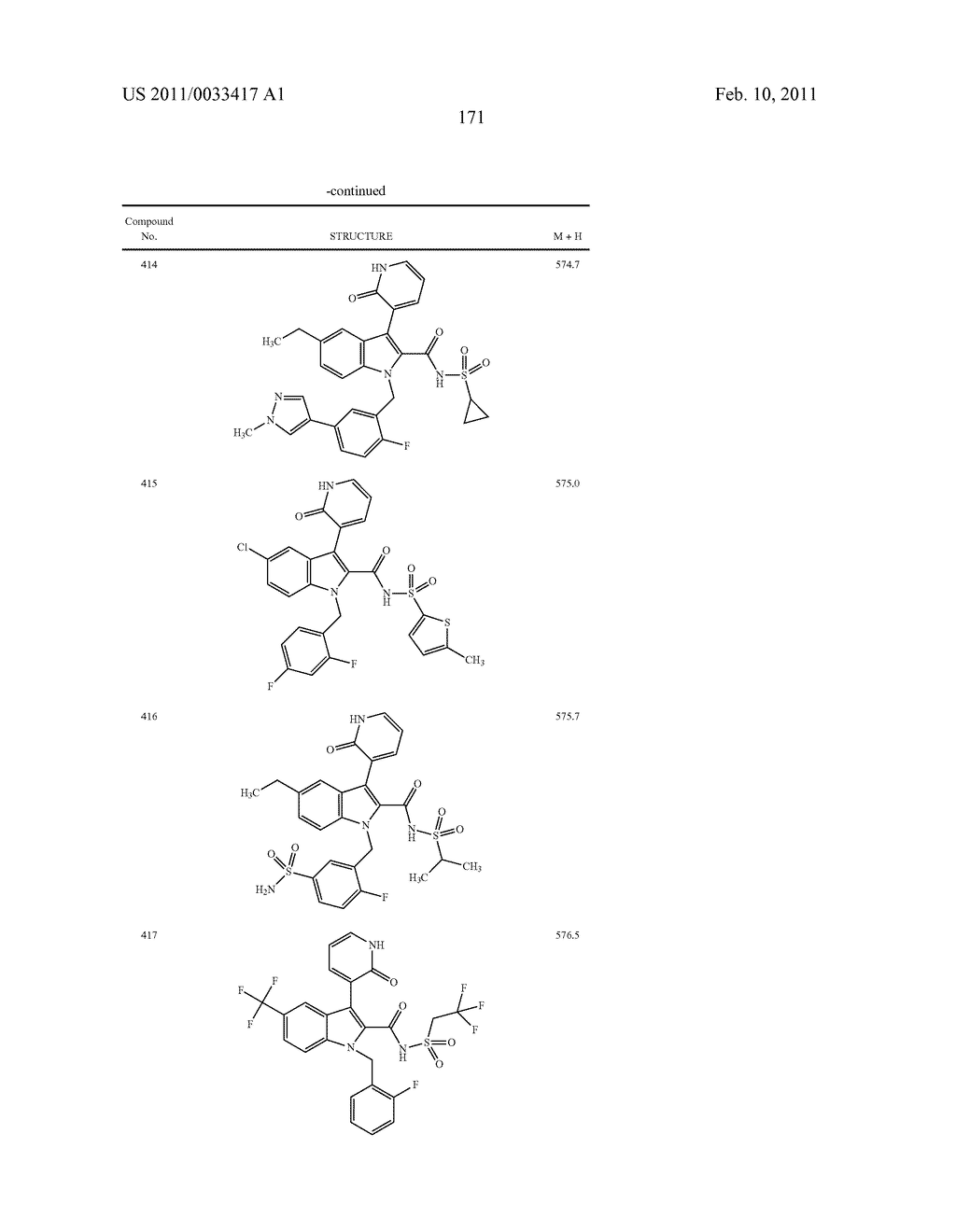 2,3-SUBSTITUTED INDOLE DERIVATIVES FOR TREATING VIRAL INFECTIONS - diagram, schematic, and image 172