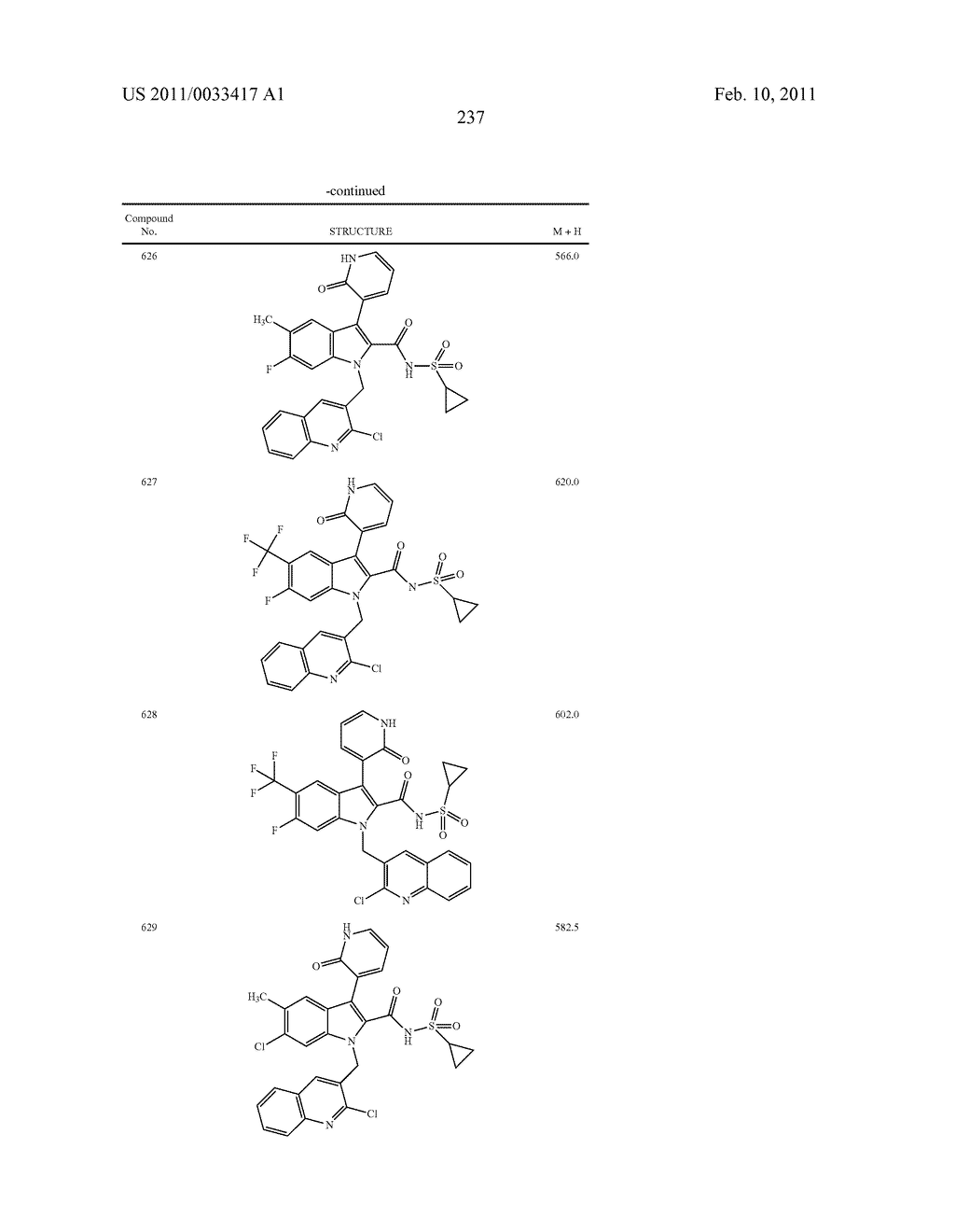 2,3-SUBSTITUTED INDOLE DERIVATIVES FOR TREATING VIRAL INFECTIONS - diagram, schematic, and image 238