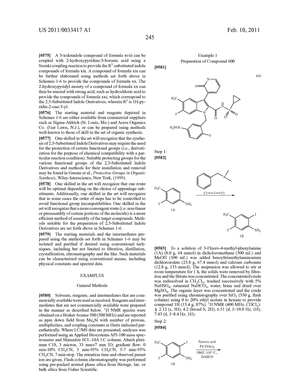 2,3-SUBSTITUTED INDOLE DERIVATIVES FOR TREATING VIRAL INFECTIONS - diagram, schematic, and image 246