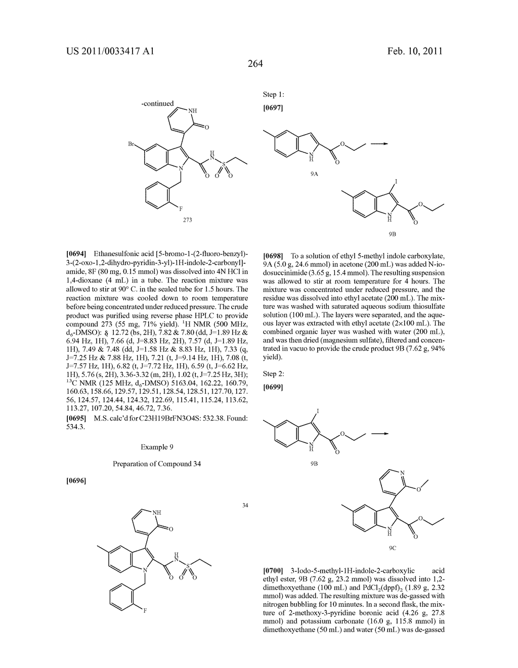 2,3-SUBSTITUTED INDOLE DERIVATIVES FOR TREATING VIRAL INFECTIONS - diagram, schematic, and image 265