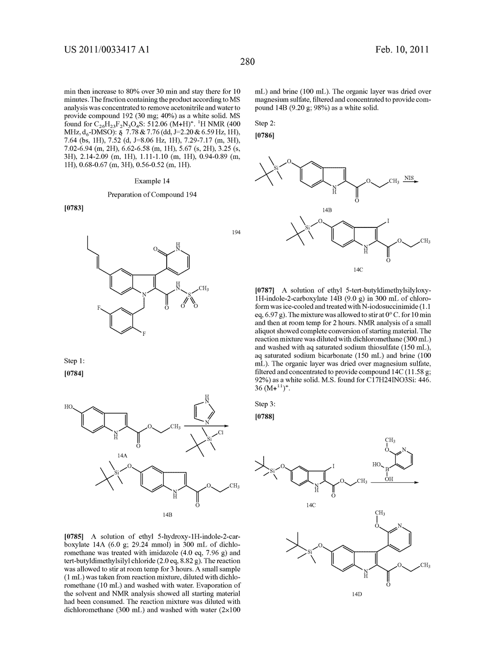 2,3-SUBSTITUTED INDOLE DERIVATIVES FOR TREATING VIRAL INFECTIONS - diagram, schematic, and image 281