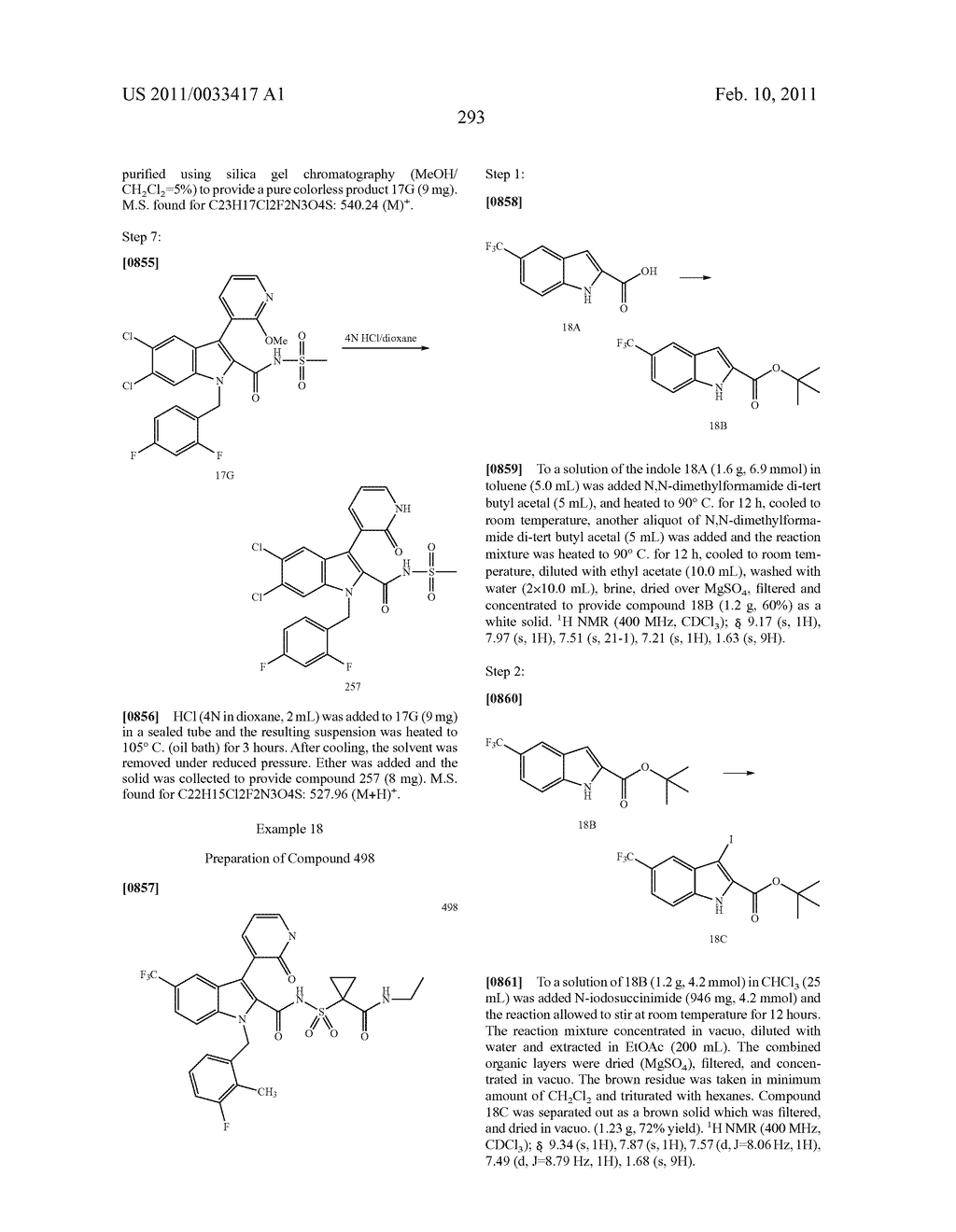 2,3-SUBSTITUTED INDOLE DERIVATIVES FOR TREATING VIRAL INFECTIONS - diagram, schematic, and image 294