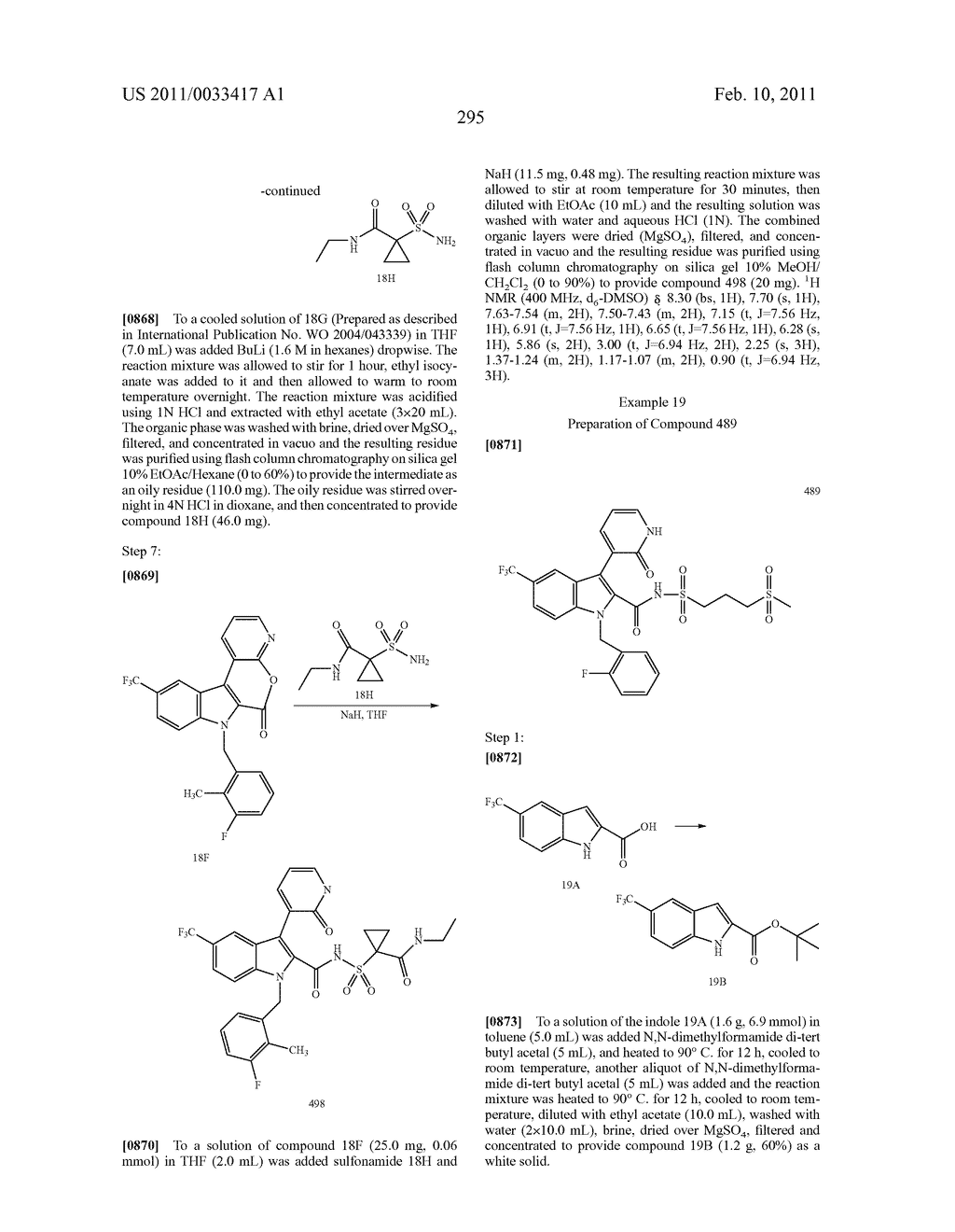 2,3-SUBSTITUTED INDOLE DERIVATIVES FOR TREATING VIRAL INFECTIONS - diagram, schematic, and image 296