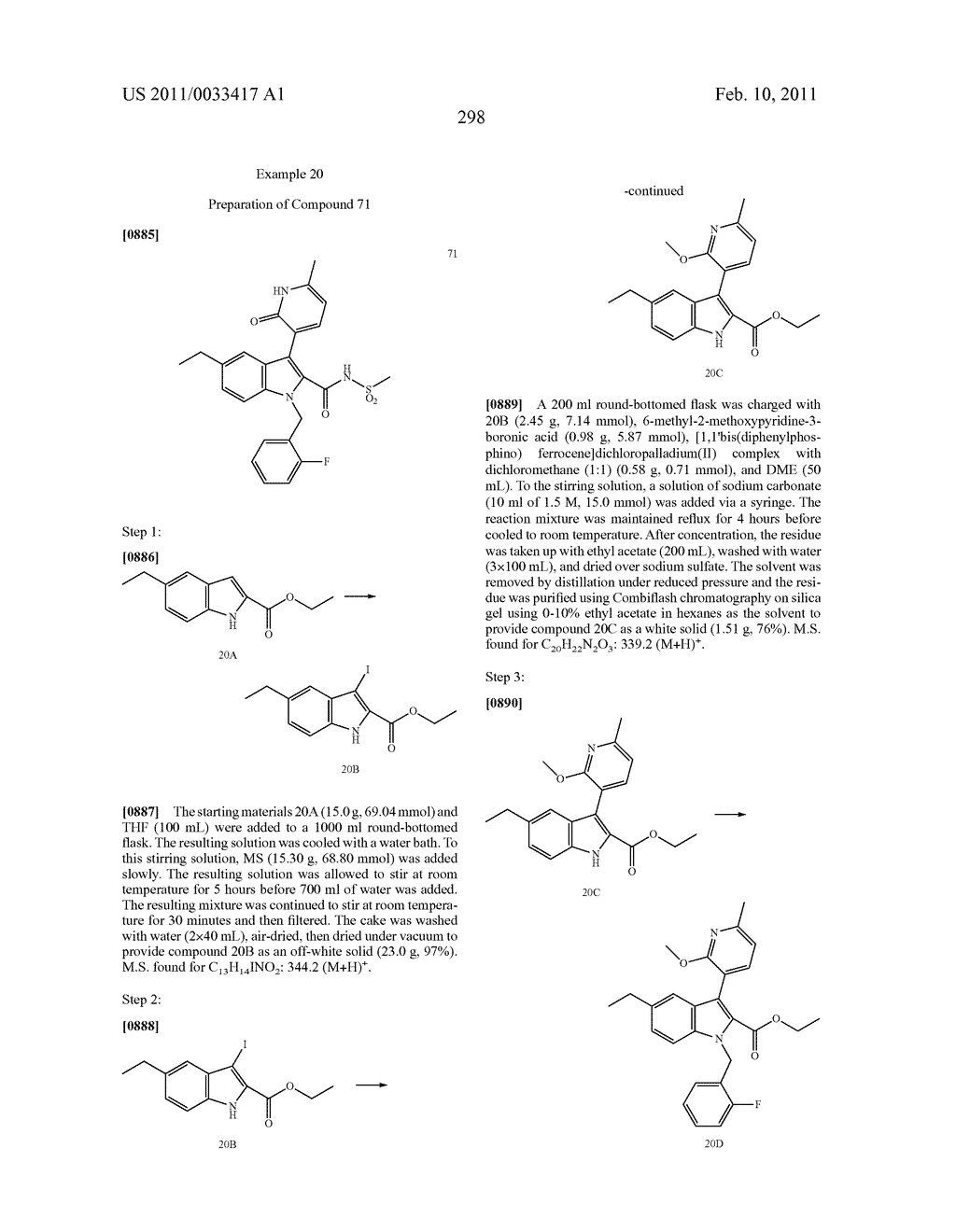 2,3-SUBSTITUTED INDOLE DERIVATIVES FOR TREATING VIRAL INFECTIONS - diagram, schematic, and image 299