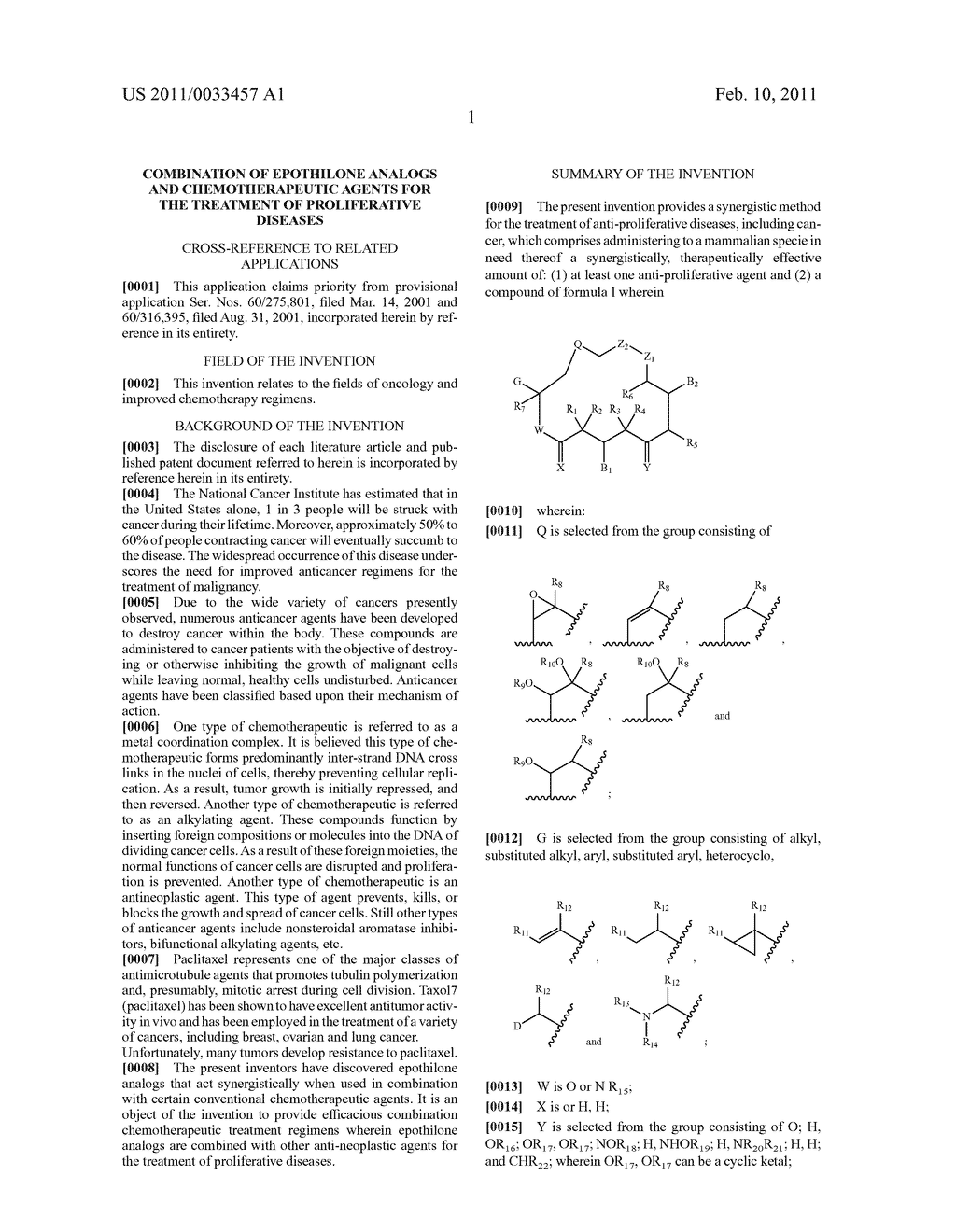 COMBINATION OF EPOTHILONE ANALOGS AND CHEMOTHERAPEUTIC AGENTS FOR THE TREATMENT OF PROLIFERATIVE DISEASES - diagram, schematic, and image 10