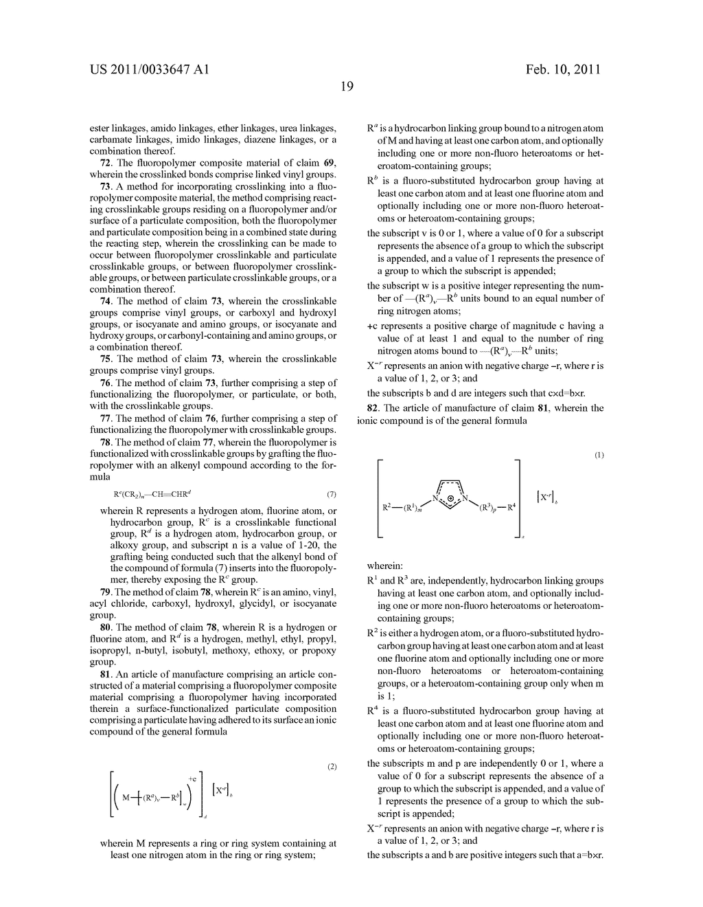 NOVEL IONIC LIQUIDS, FUNCTIONALIZED PARTICULATES, AND FLUOROPOLYMER COMPOSITES - diagram, schematic, and image 26