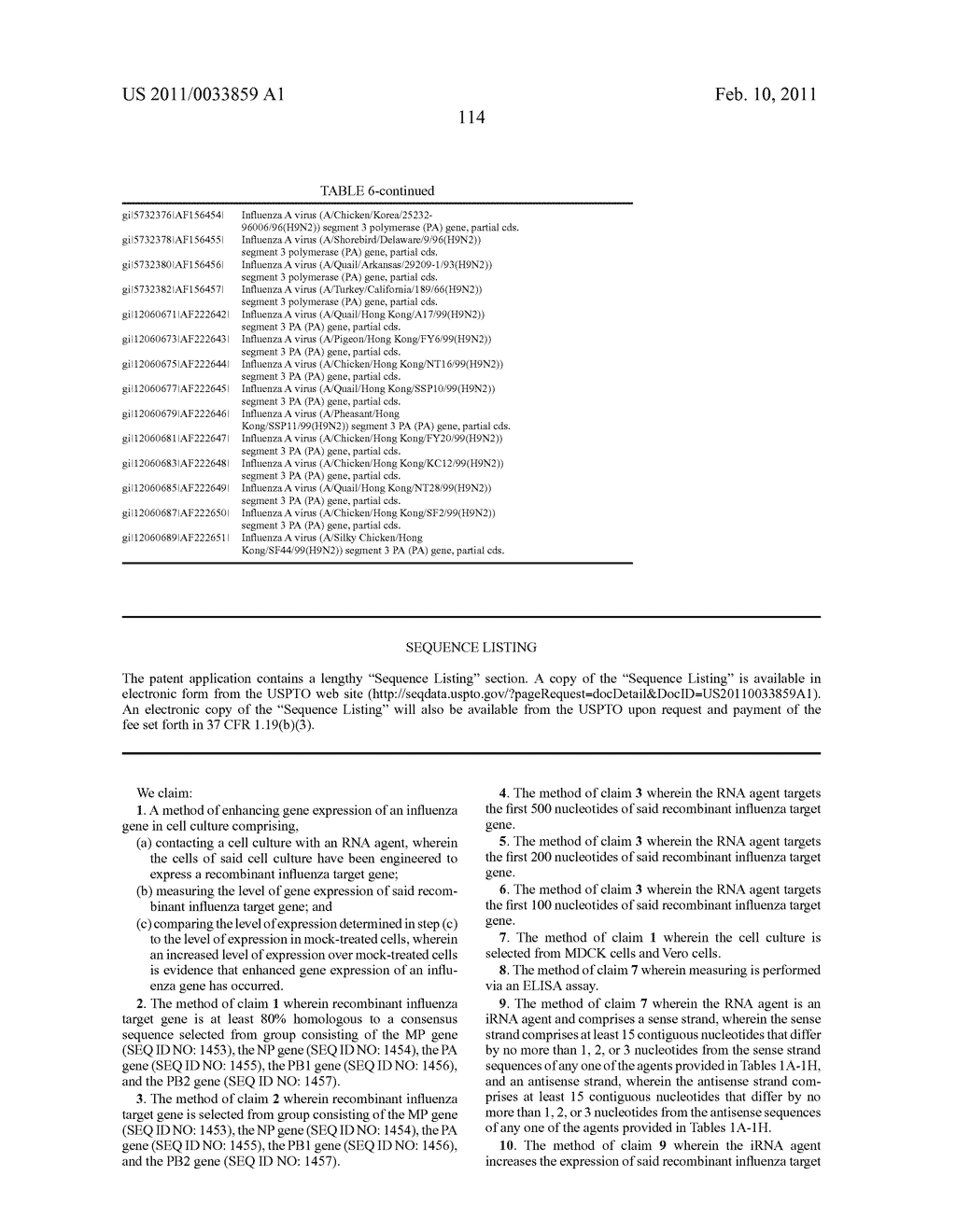 RNAi INHIBITION OF INFLUENZA VIRUS REPLICATION - diagram, schematic, and image 118