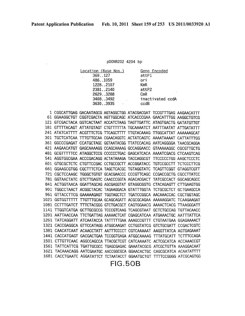 COMPOSITIONS AND METHODS FOR USE IN RECOMBINATIONAL CLONING OF NUCELIC ACIDS - diagram, schematic, and image 160