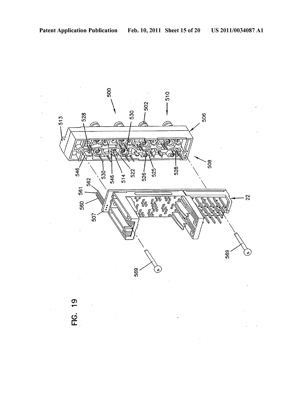 HORIZONTALLY ALIGNED JACK MOUNTS WITH VERTICALLY STAGGERED JACK BORES - diagram, schematic, and image 16