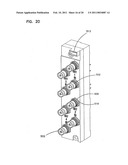 HORIZONTALLY ALIGNED JACK MOUNTS WITH VERTICALLY STAGGERED JACK BORES diagram and image