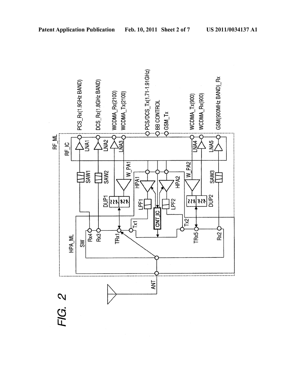 SEMICONDUCTOR INTEGRATED CIRCUIT DEVICE AND RADIO FREQUENCY MODULE - diagram, schematic, and image 03