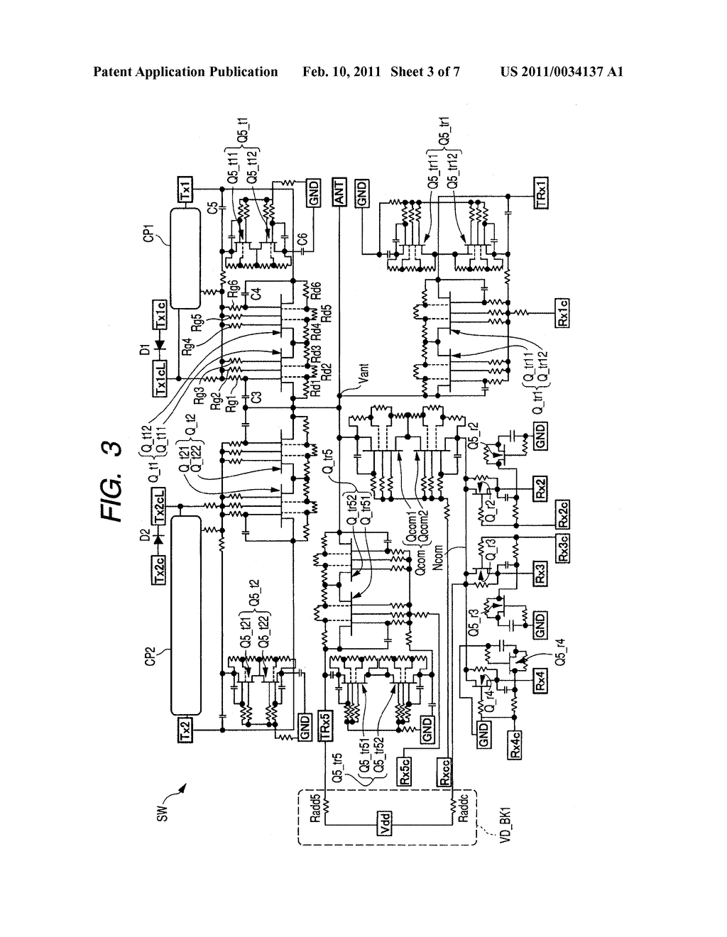 SEMICONDUCTOR INTEGRATED CIRCUIT DEVICE AND RADIO FREQUENCY MODULE - diagram, schematic, and image 04