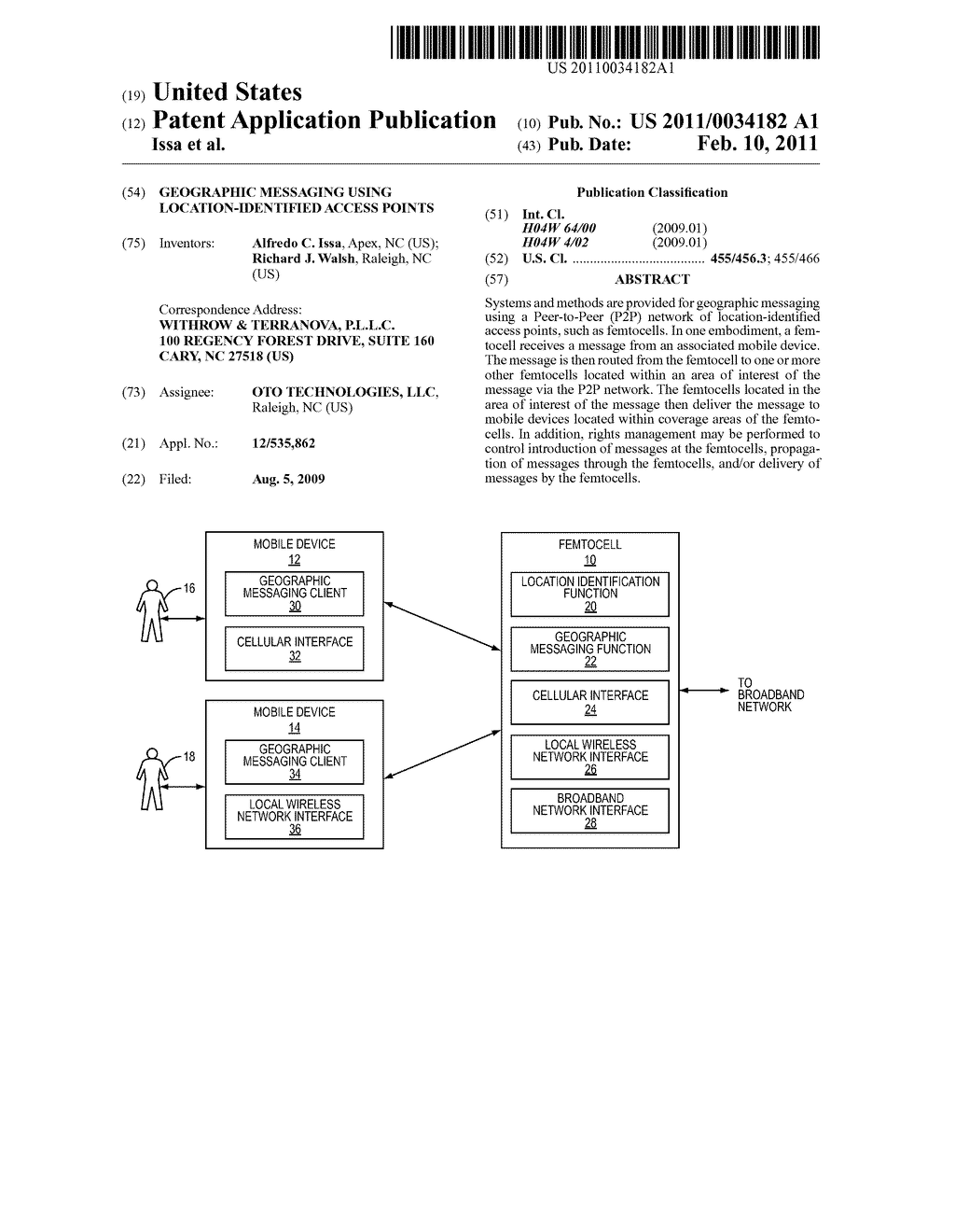 GEOGRAPHIC MESSAGING USING LOCATION-IDENTIFIED ACCESS POINTS - diagram, schematic, and image 01