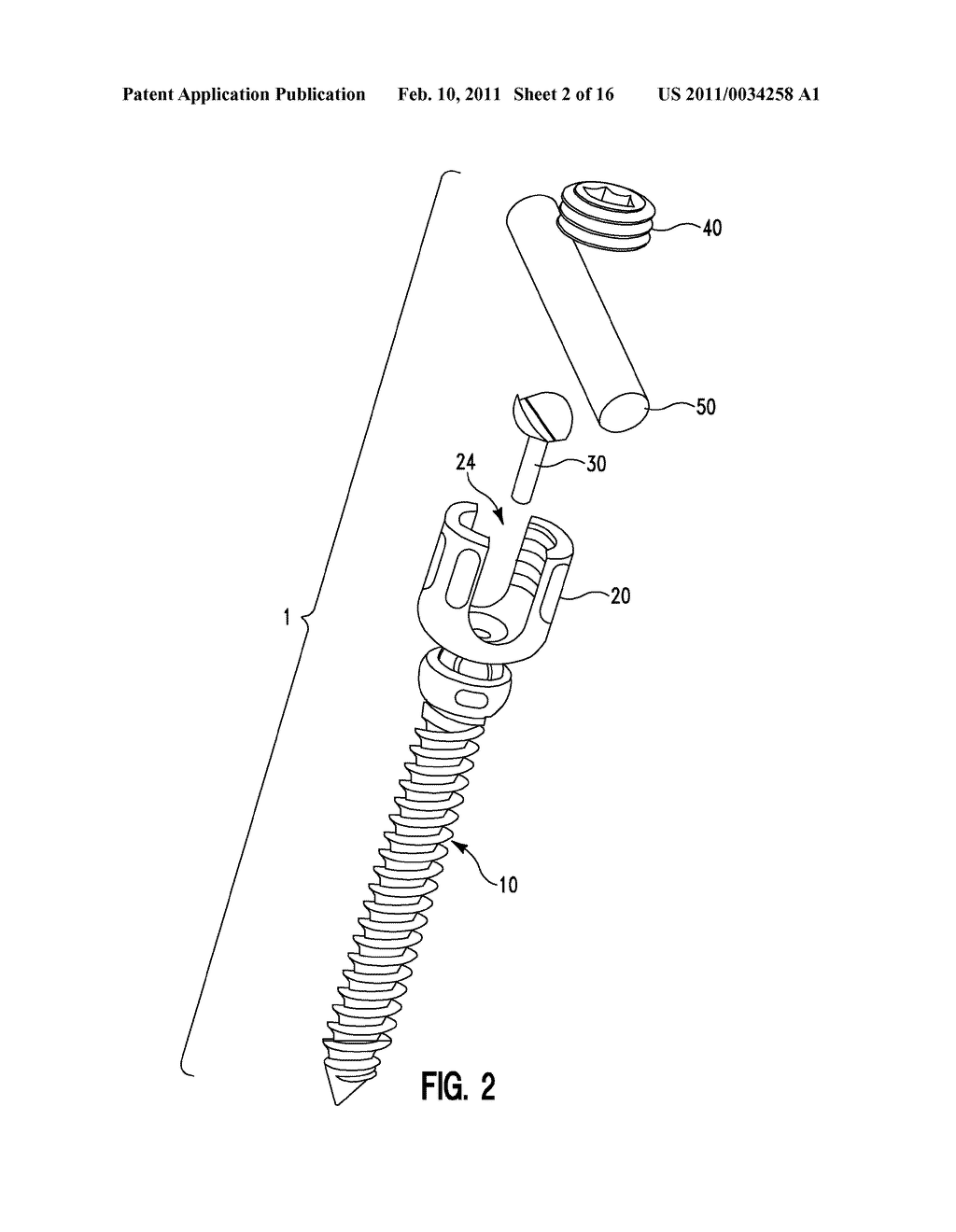 Polyaxial Pedicle Screw Assembly and Method - diagram, schematic, and image 03