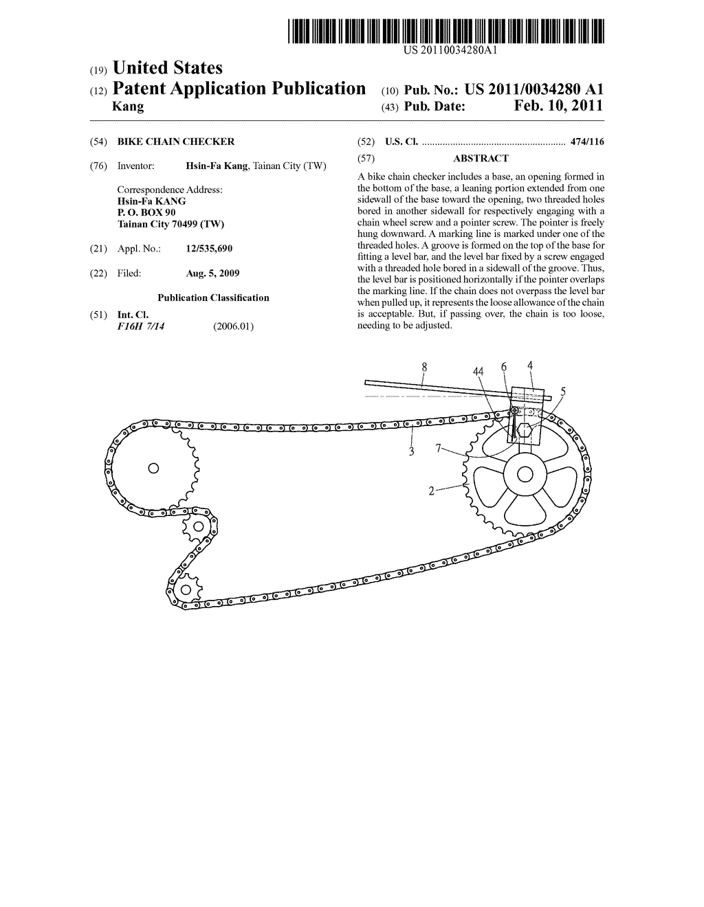 BIKE CHAIN CHECKER - diagram, schematic, and image 01