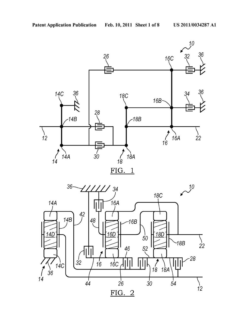 MULTI-SPEED TRANSMISSION HAVING THREE PLANETARY GEAR SETS - diagram, schematic, and image 02