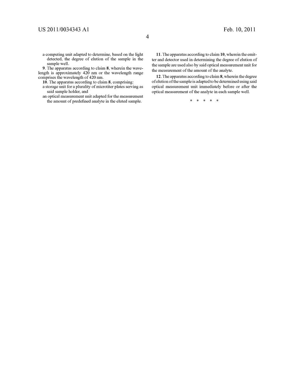 METHOD AND APPARATUS FOR DETECTING ELUTION OF SAMPLES - diagram, schematic, and image 08